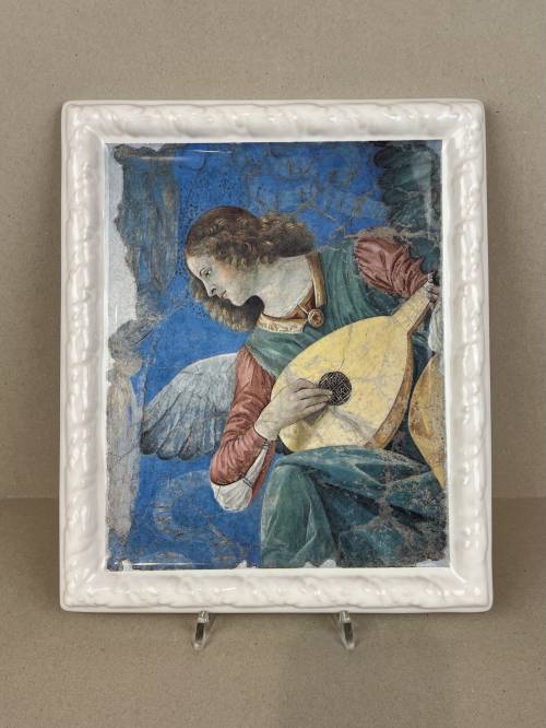 ANGEL PLAYING THE LUTE 25.5cm x 30.5cm