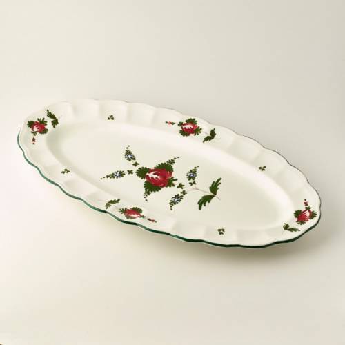 Large oval fish platter 62 x 32 cm
