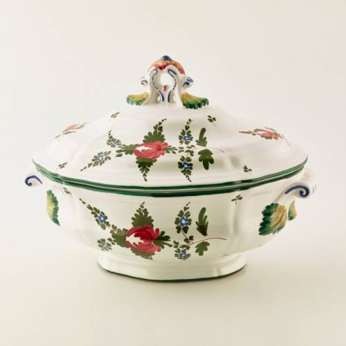Oval soup tureen for 2 people, 24 x 17 cm