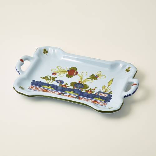 Rectangular tray with small handles, 24 x 13.5 cm