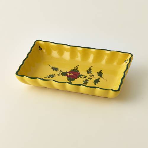 Small rectangular moulded bowl, 21 x 13 cm