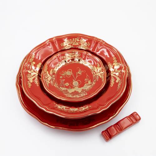 Servizio da due Limited Edition Garofano Rosso e Oro