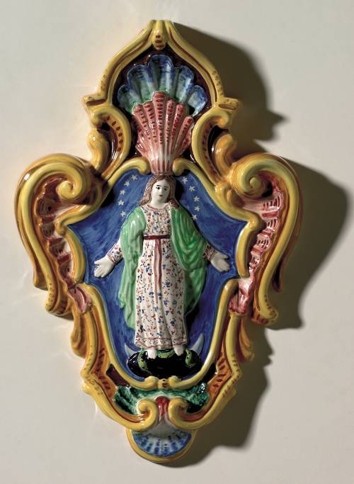 Beata Vergine. Immacolata (barocca). Dimensioni: 21,8 x 33,3 x 4,5 cm.