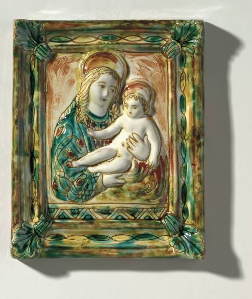 Madonna della Coraglia. Dimensioni: 22,4 x 27,5 x 3,2 cm.