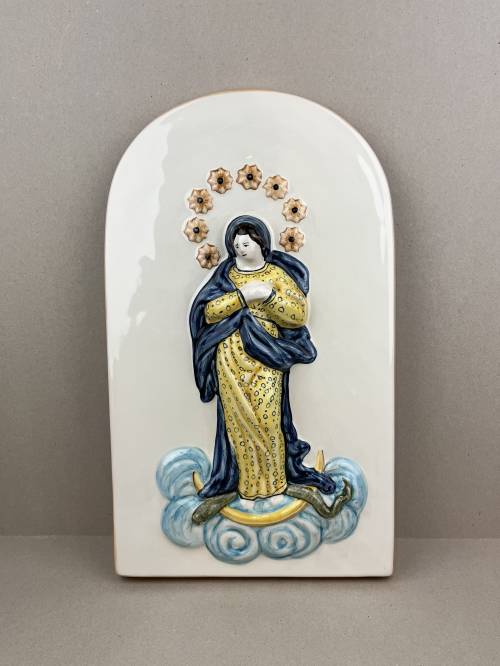 Madonna Assunta. Dimensioni: 24,5 x 40,55 cm. 