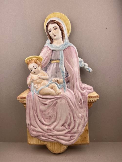 Madonna da le Grazie dell'Osservanza. Dimensioni: 49,3 x 28,7 x 3,6 cm. 
