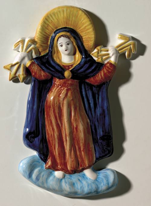M. delle Grazie di Faenza scontornata. Dimensioni: 23 x 33,2 x 2,8 cm. 