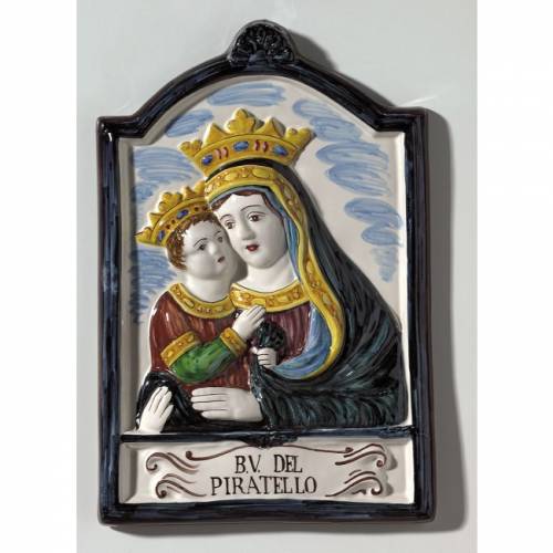 Beata Vergine del Piratello di Imola. Dimensioni: 23,7 x 35,8 x 3 cm