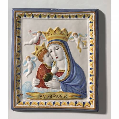 Beata Vergine del Piratello di Imola. Dimensioni: 25,2x29,6x4 cm
