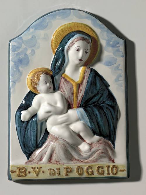 Madonna di Poggio. Dimensioni: 23,5 x 33,2 x 4,8 cm. 