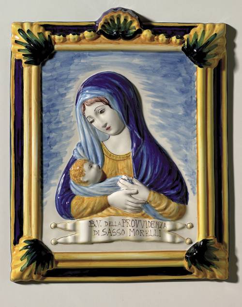 Beata Vergine della Provvidenza di Sasso Morelli. Dimensioni: 27,8 x 35,2 x 3,3 cm.