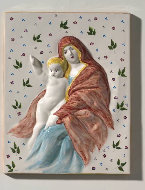 Madonna dei cappucini di Faenza. Dimensioni: 27,3 x 34 x 4 cm.