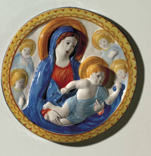 Madonna della spiga di Tossignano. Forma circolare. Dimensioni: 27,5 x 3,1 cm.