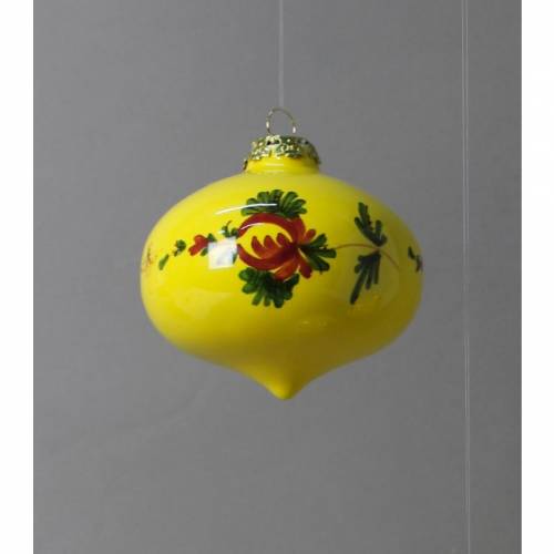 Christmas Bauble with Giallo Fiore decoration.