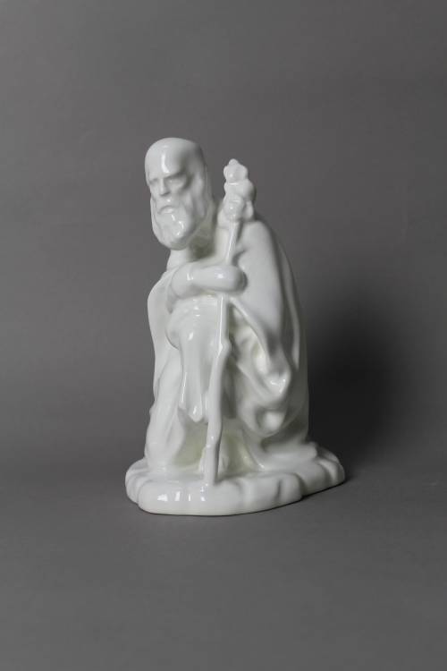 Giuseppe. Statua smaltata bianca, dimensione grande. 